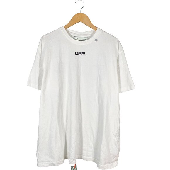 Off-White S/S 2020 Wavy Line T-shirt Size M - Picture 1 of 13